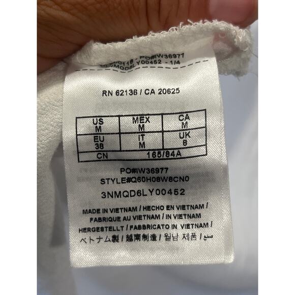 Guess Vest Womens Medium White Button Closure Side Split Casual Cover Light - Picture 8 of 10